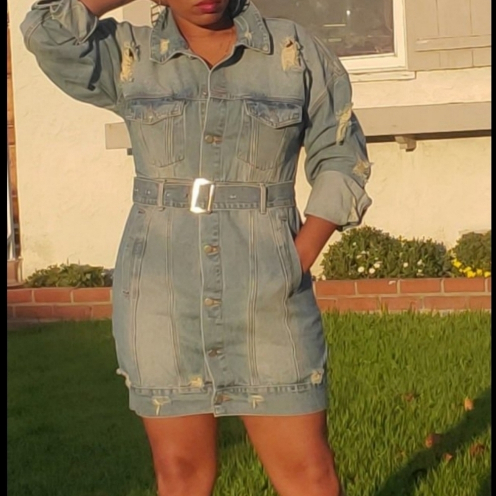 NWT Denim Jacket Dress